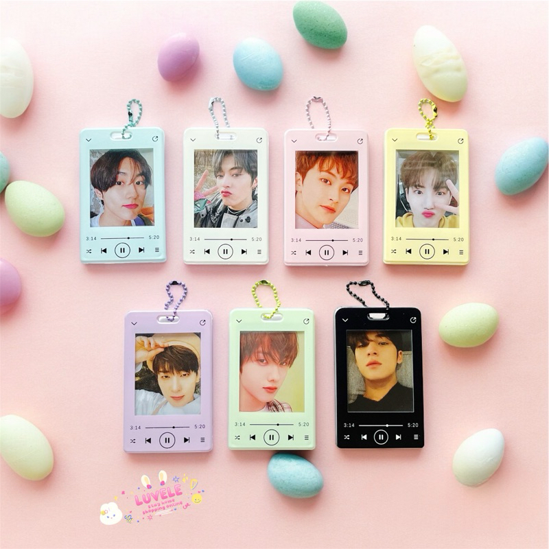 Photocard Holder Play Music Playmu Clear Acrylic Transparent ID Card Holder