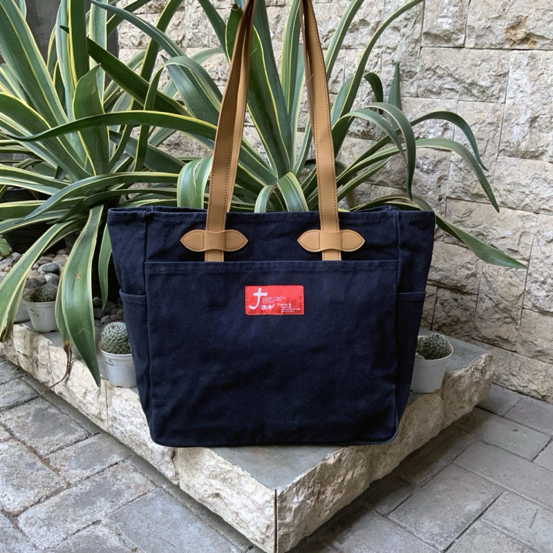 LOOK A LIKE BEAMS X FILSON NANAMICA TOTE BAG WITH ZIPOUT