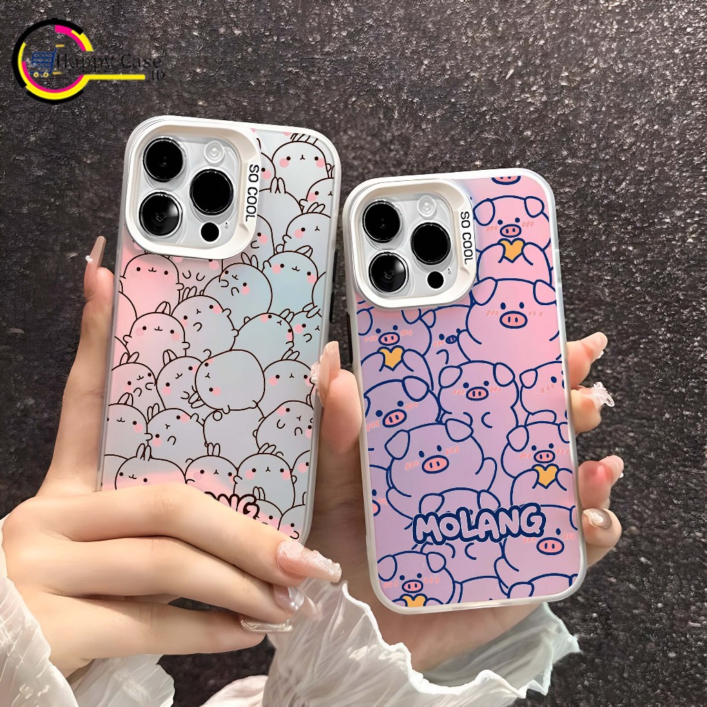 IMD GLOSSY RAINBOW SOFTCASE CASING CUSTOM น่ารัก CARTOON GRADATION สําหรับ A74 A78 A98 C31 C33 C35 Y