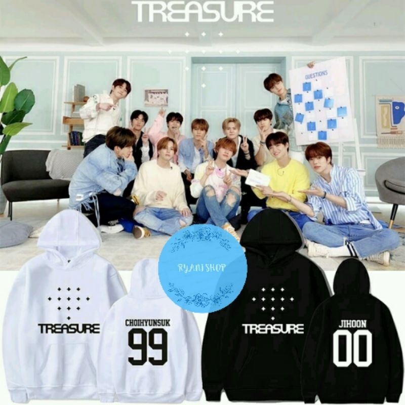 เสื้อฮู้ด KPOP TREASURE TEUME ASAHI JIHOON HARUTO YOSHI JUNKYU HYUNSUK DOHYUK YEDAM MASHIHO JEONGWOO