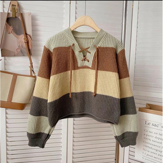 ZBX SWEATER RAJUT SECER WANITA TEBAL LENGAN BALON
