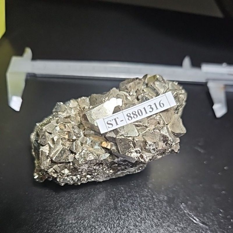 Golden Pyrite Cube Cluster NATURAL STONE