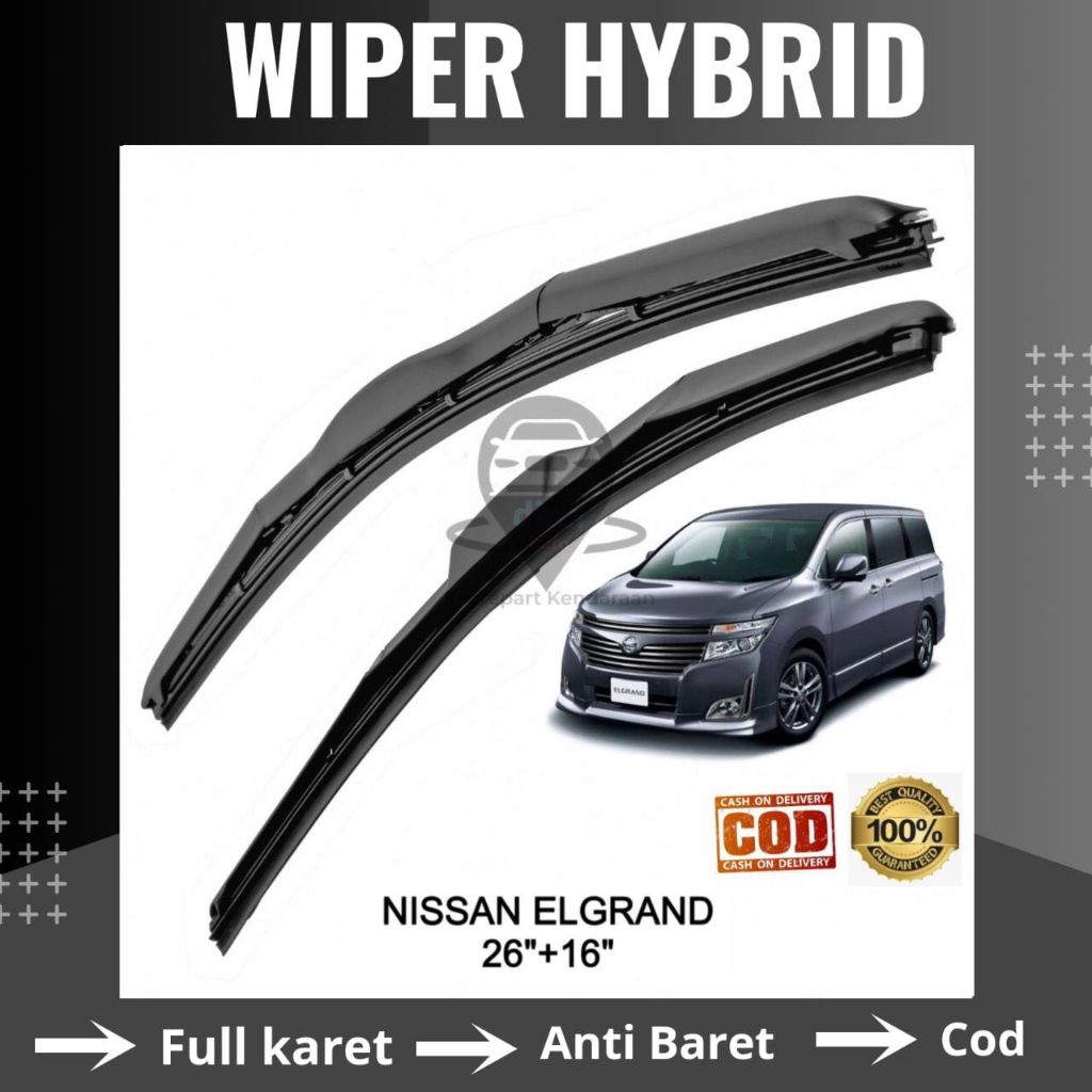 Nissan Elgrand Anti-Scratch Hybrid Wiper 1 ชุด - DA