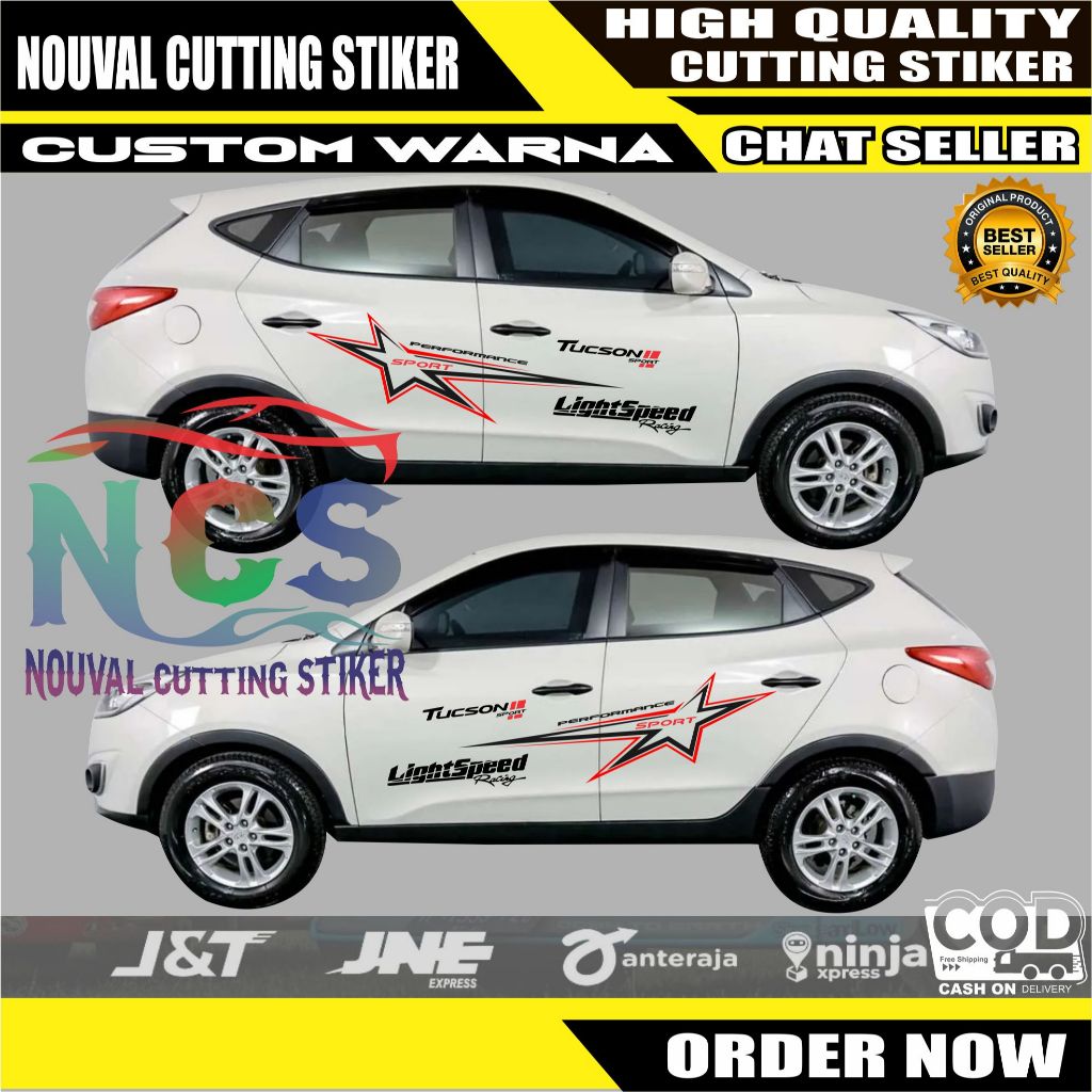 สติ๊กเกอร์ตัดใหม่ล่าสุด Tucson Hyundai Tucson สติ๊กเกอร์