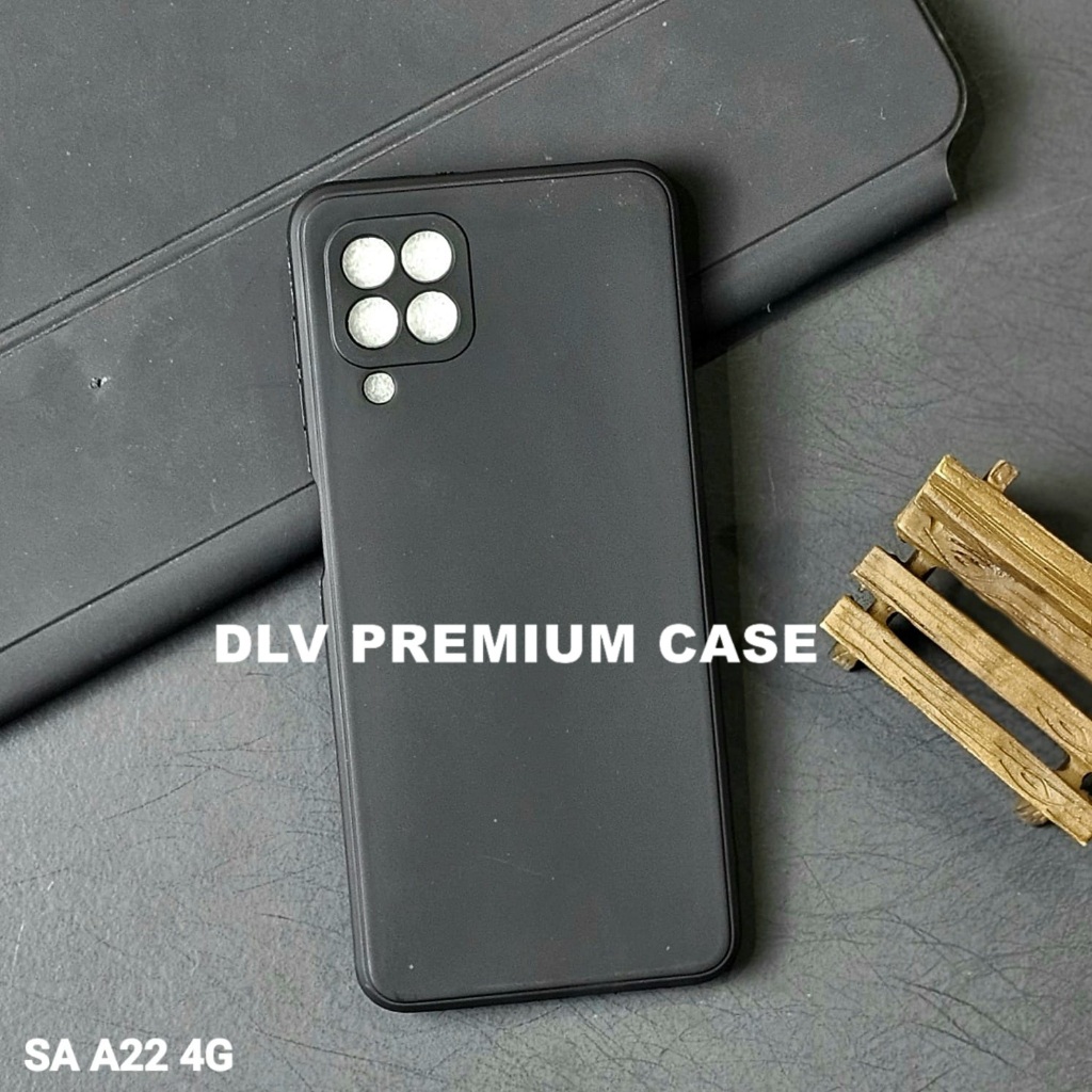 SAMSUNG A22 4G MACAROON BLACK PREMIUM SOFT CASE สีดํา SAMSUNG A22 4G MSB