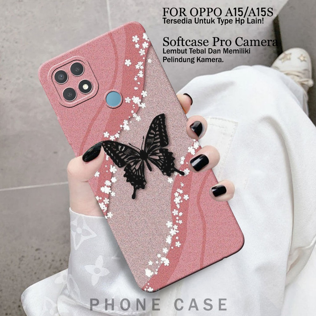 เคส HP Oppo A15 / A15s - เคสโทรศัพท์ Oppo A15 / A15s - (ผีเสื้อ) - เคสโทรศัพท์ - เคสโทรศัพท์ - เคสโท