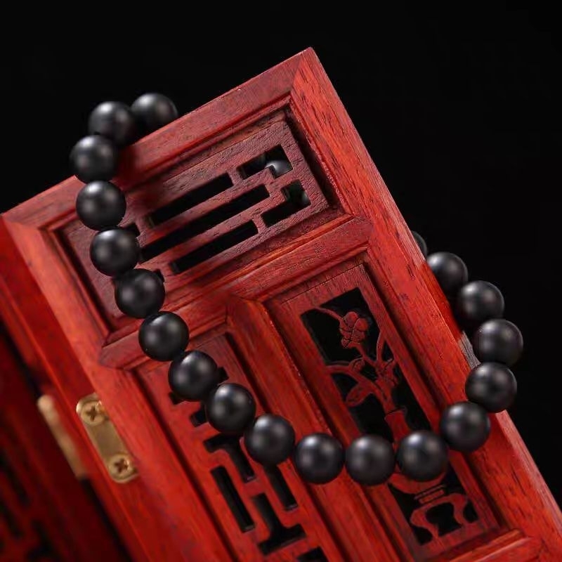 BLACK ONYX STONE BRACELET MATTE FROSTED