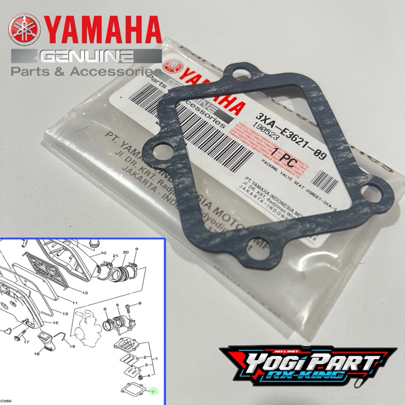 F1zr FORCE1 ALFA SIGMA ORIGINAL MEMBRANE VALVE GASKET 3XA-E3621-09