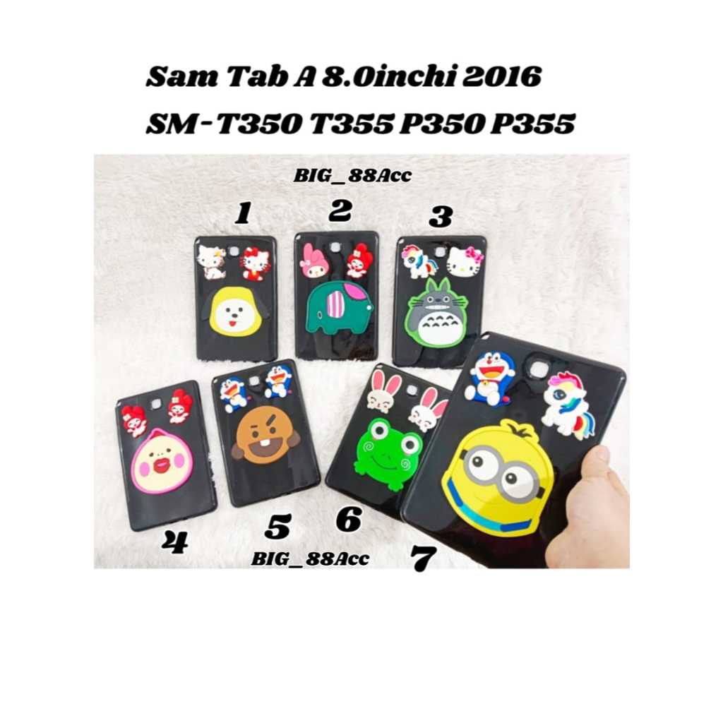 Softcase Silicon Image 3 Motif Case Samsung Galaxy Tab A 8.0inch 2016 T350 T355 P350 P355