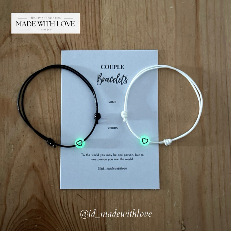 เรืองแสงในที่มืด COUPLE BRACELET | COUPLE BRACELET | Couple Bracelets | ID_MADEWITHLOVE
