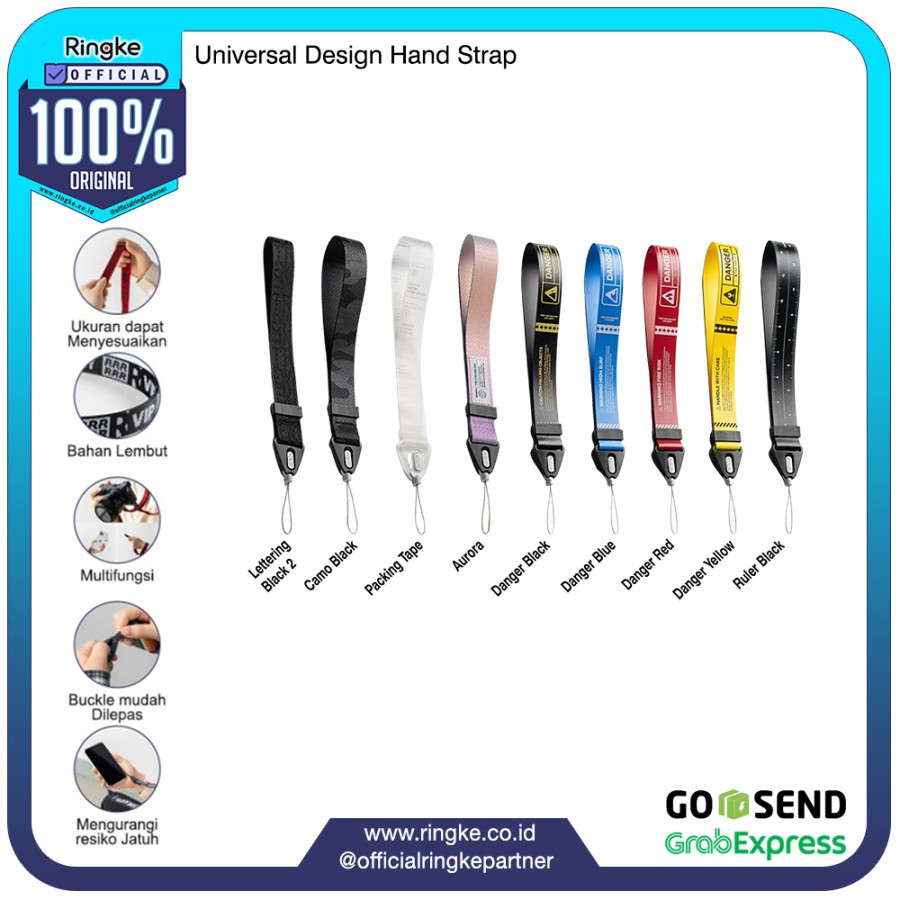 Gantungan Lanyard Hand Strap โทรศัพท์มือถือ / USB / Flashdisk Lanyard