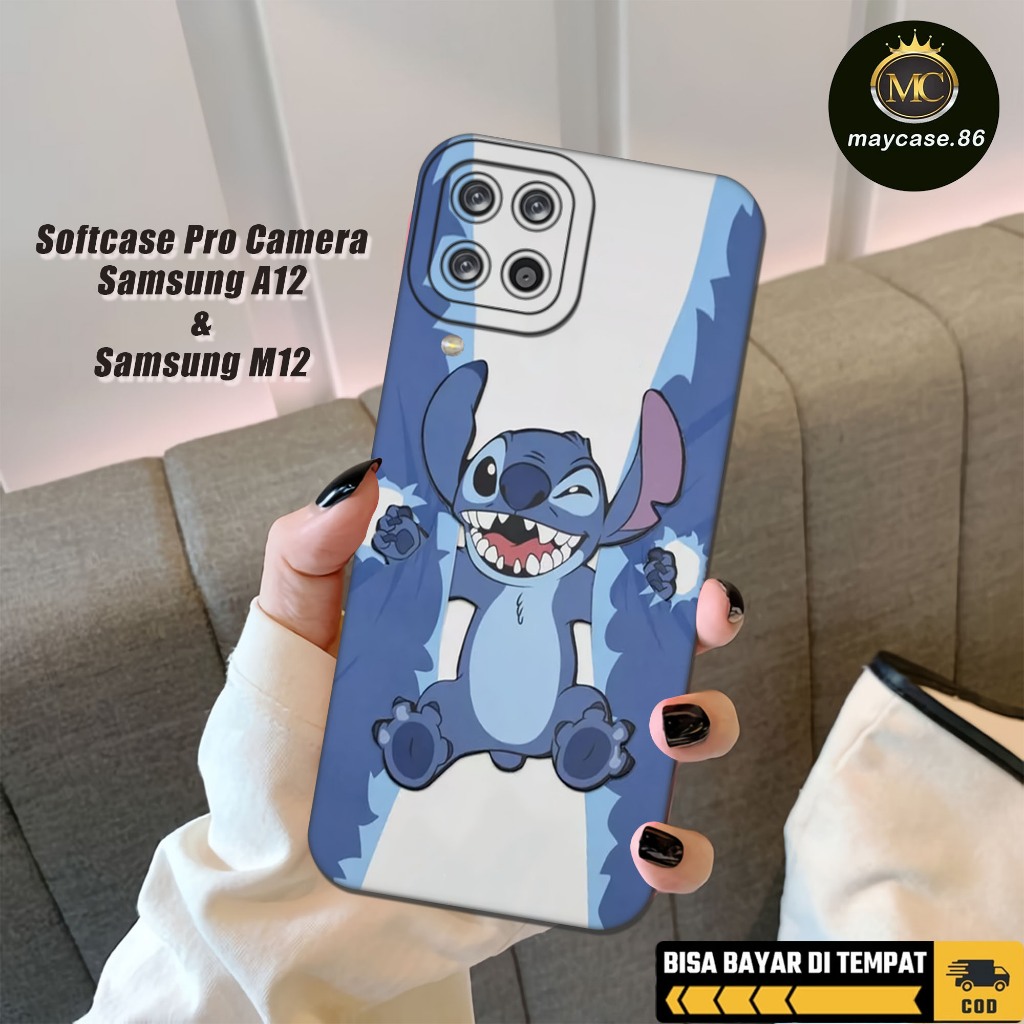 เคส HP MAYCASE.86 เคส Samsung A12/M12 - เคส Samsung A12/M12 STICK Motif - Samsung A12/M12 Softcase -