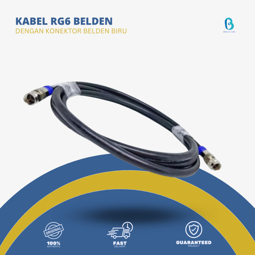 สาย BELDEN RG6 พร้อมขั้วต่อ BLUE BELDEN