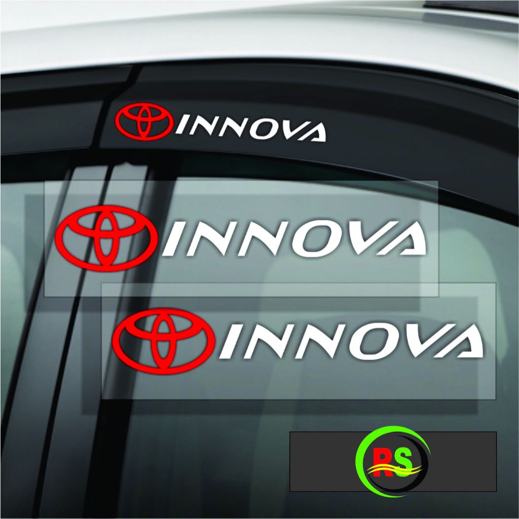 Toyota Innova avanza vios กระจกมองหลัง Gutter Variation sticker 1 ชุด 2 สติ๊กเกอร์ตัด สติ๊กเกอร์