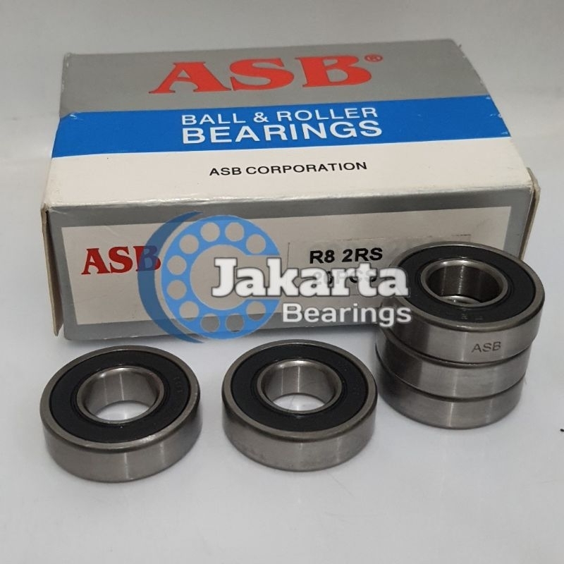 แบริ่ง / Laker R82RS / แบริ่ง R 8 2RS / R8 2RS ฝาครอบยาง ASB