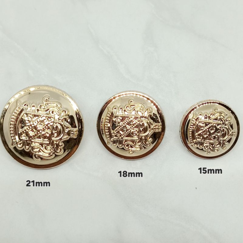 ปุ่มเบลเซอร์ 12 ชิ้น, ปุ่มเห็ดกุหลาบทอง