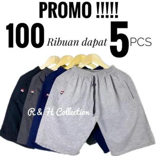 PROMO GILA !! 90RIBUAN DAPAT 5 CELANA PENDEK BROADSHORT BEBYTERY PREMIUM SAKU RESLETING shorts pria  katun  boxer