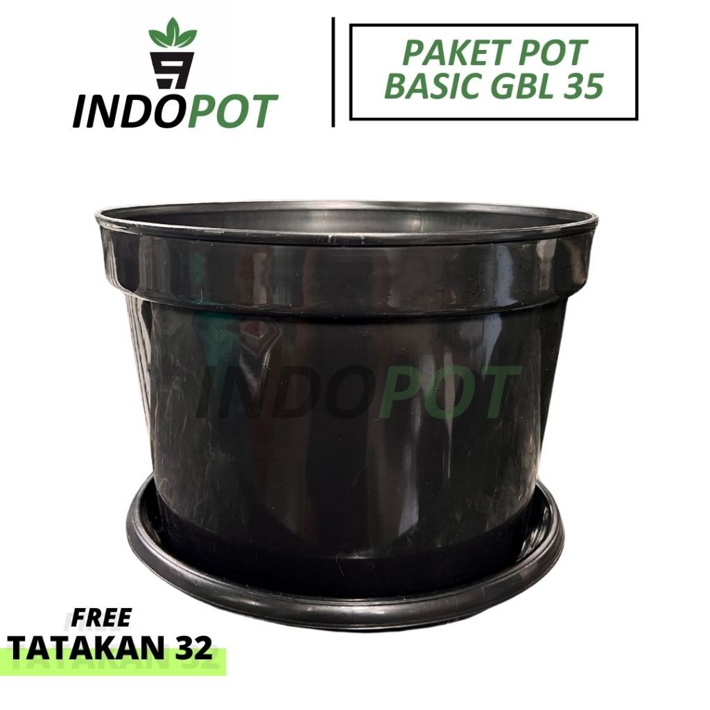 GBL 35 แพ็คเกจหม้อ + GBL 32 Base Jumbo Basic Pot ทนทานเหมาะสําหรับกลางแจ้ง