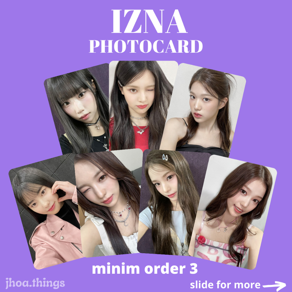 [Blessing] Photocard IZNA ILAND 2 SELCA FINAL MEMBER DEBUT ILAND2 MNET SHOW KPOP GIRLGROUP JUNGEIN J