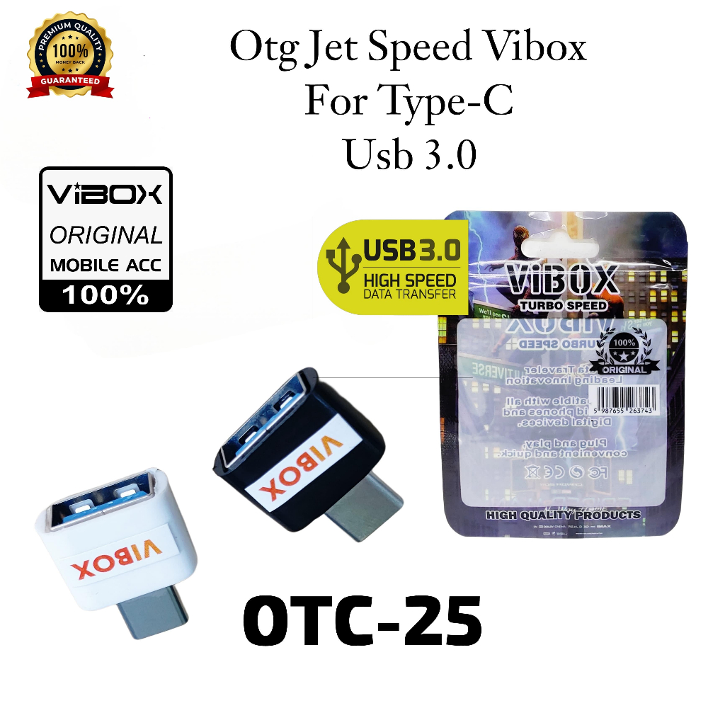 Vibox Otc-25 OTG Connector TYPE C เป็น USB 3.0 อะแดปเตอร์แปลงการถ่ายโอนข้อมูลอย่างรวดเร็ว BY.ROBOT S