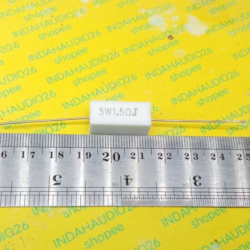 TAIWAN 1R5 ตัวต้านทาน 5W 1.5 โอห์ม THICK FEET COPPER 1.5 โอห์ม 5 วัตต์ 5 วัตต์ ชอล์ก 5 วัตต์