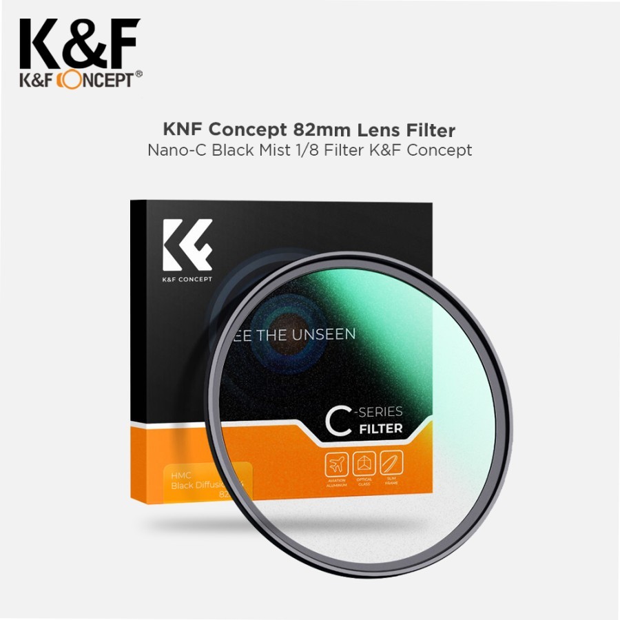 KNF Concept ฟิลเตอร์เลนส์ 82 มม. Nano-C Black Mist 1/8 Filter K&F Concept Original