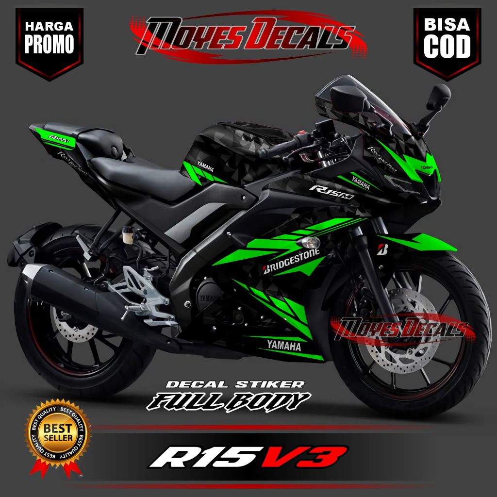 (CAN CHECK FIRST) R15 V3 Decal Sticker / R15 V3 Fullbody Variation Sticker with Broken Glass Motif