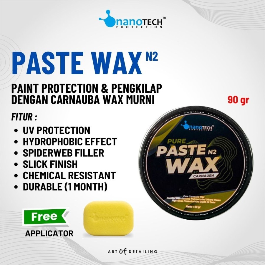 การป้องกัน NANOTECH PASTE WAX | CAR & MOTORCYCLE WAX | ขี้ผึ้งดินาบา