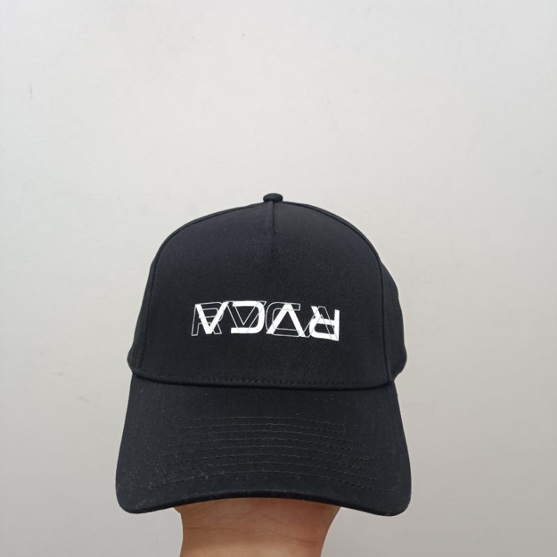 Rvca หมวกผู้ชายเบสบอลสีดํา