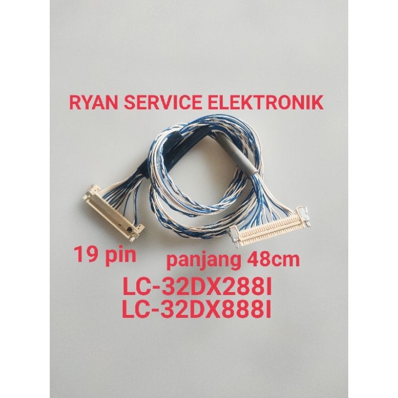สายเคเบิลแบบยืดหยุ่น LVDS LED TV SHARP LC-32DX288I LC-32DX888I