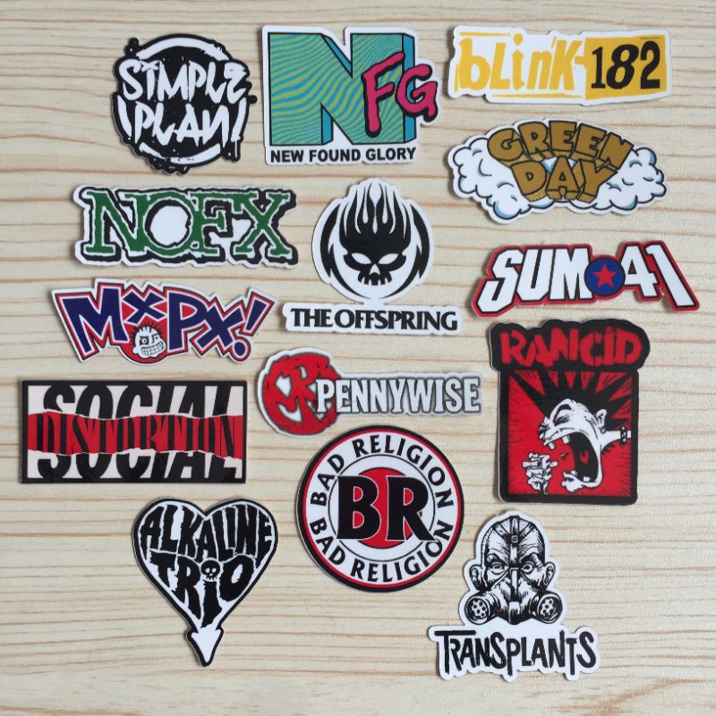 สติ๊กเกอร์ NOFX RANCID GREENDAY BLINK182 MXPX ใหม่ FOUND GLORY - สติ๊กเกอร์แล็ปท็อปความงาม Tumblr หมวกกันน็อคมอเตอร์ไซค์