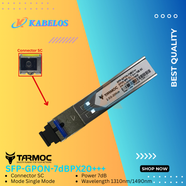 Tarmoc SFP GPON OLT 7dB PX20+++ | GPON SFP 7dB SC | SFP GPON 7dB SC