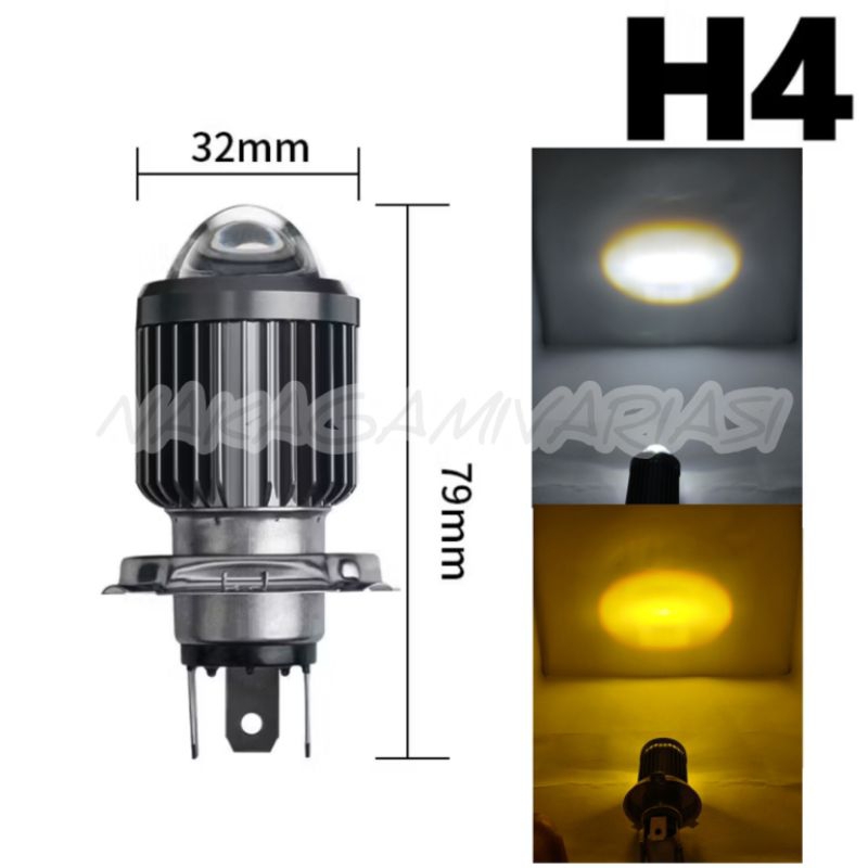H4 LASER BHOLHAM MAIN FRONT MOTORCYCLE LED LASER H4