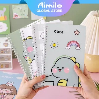 Aimilo Notebook A5 Buku Diary Aesthetic Buku Jurnal Buku Catatan Buku Note Stiker Buku Tulis Aesthetic
