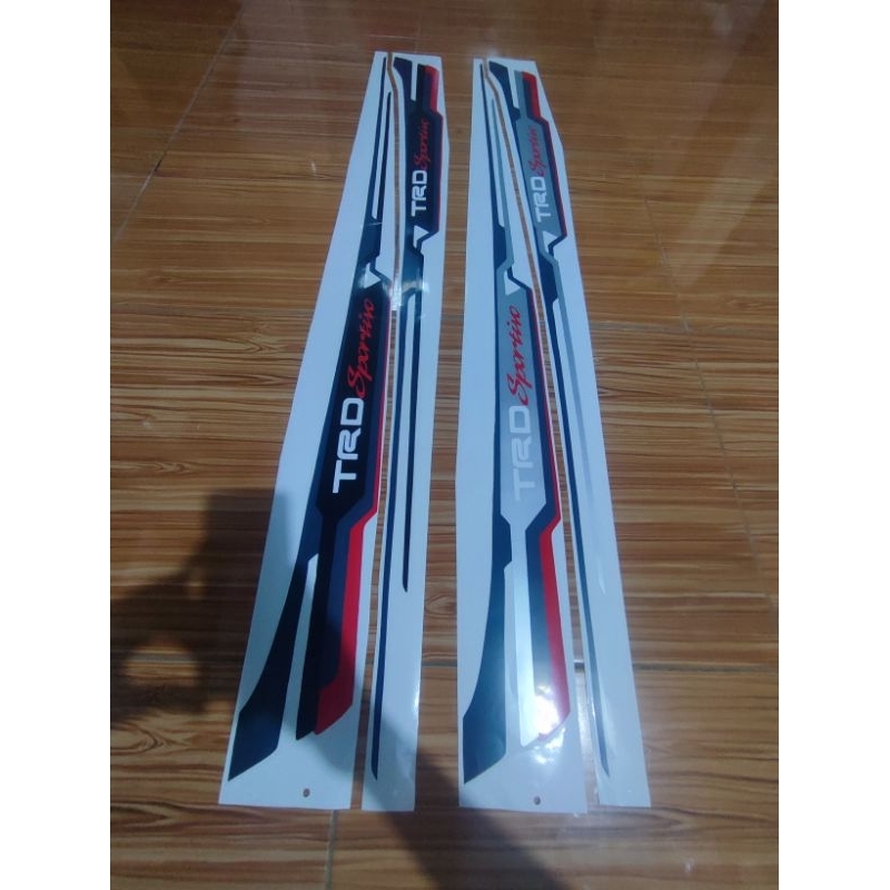 Yaris TRD Sportivo สติ๊กเกอร์ติดรถ yaris สติ๊กเกอร์ติดตัวถังด้านข้าง, สติ๊กเกอร์ติดรถ yaris