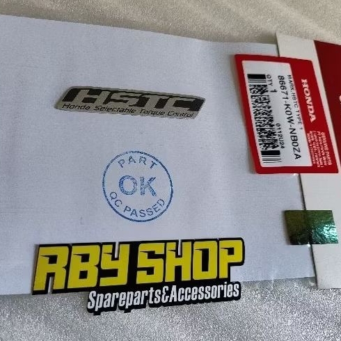 Original Honda HSTC Mark Emblem Sticker 86671K1ZN30ZA 86671K0WNB0ZA