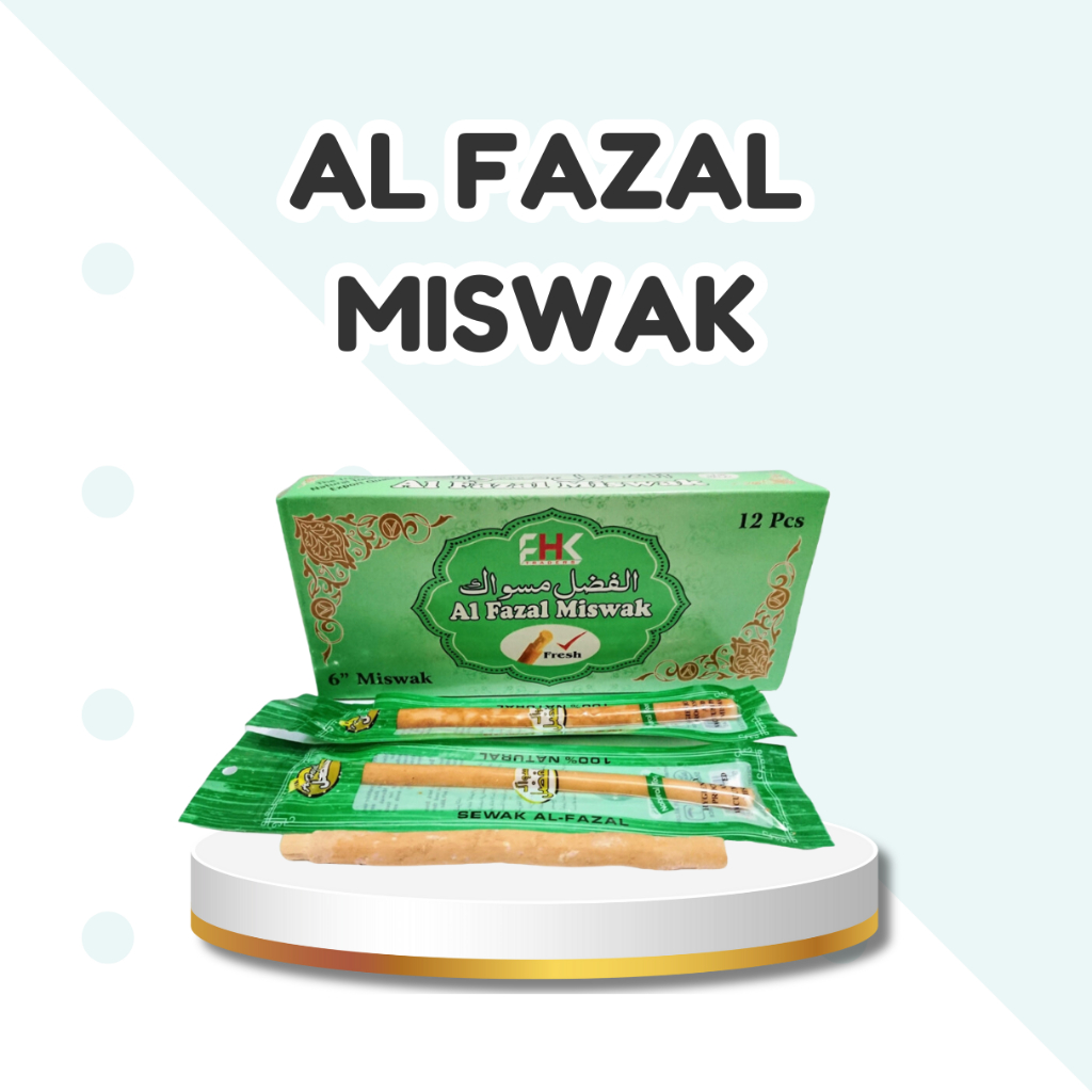 AL FAZAL Sunnah Miswak Stick 1 ชิ้นหน่วย | น้ํายาทําความสะอาดฟันและปากเพื่อสุขภาพ