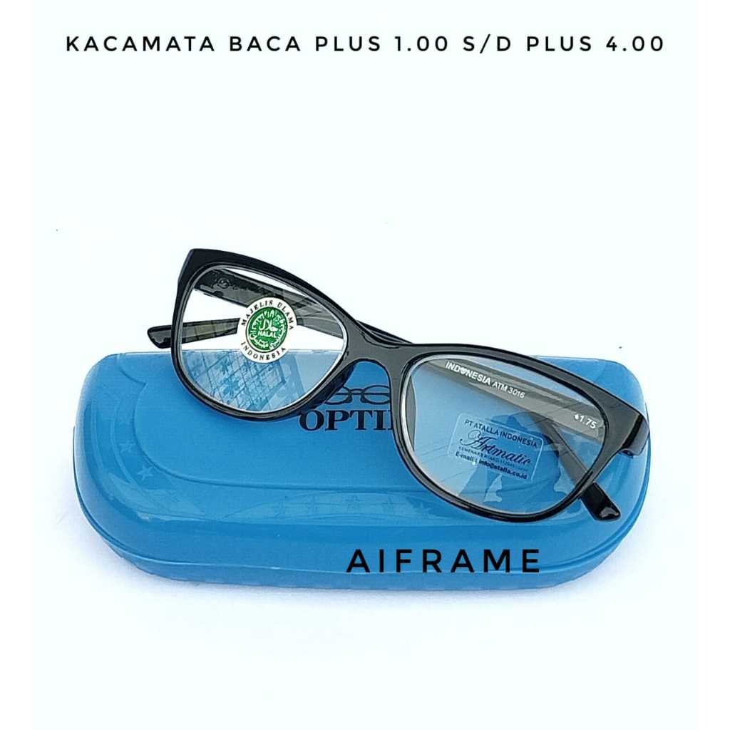 PLUS แว่นตาสําหรับ NEAR-SIGHTED ผู้ชายและผู้หญิง รุ่น SIMPLE PLUS 0.50 ถึง PLUS 4.00 BONUS กล่องและ 