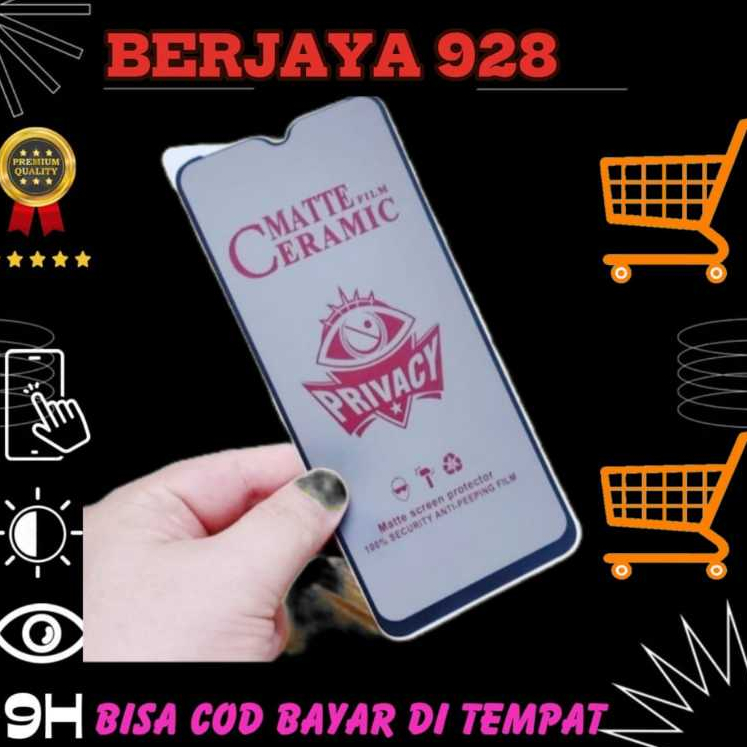 TEMPERED GLASS SPY PRIVACY REALME C1/1/2/U1/X2/XT/6/7/7i/C17/X2/14T/GT 3/12+/8 4G/8 PRO/Q2 PRO/X7 PR