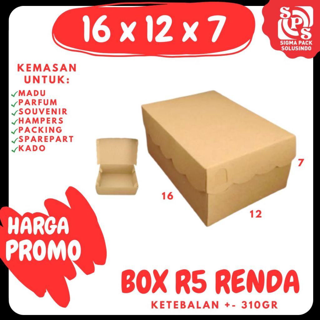กล่องเค้ก R5 310 / 250 Gr กล่องเค้ก 16x12x7 R5 สีน้ําตาลคราฟท์ช็อกโกแลตกล่องขนมสีน้ําตาลคราฟท์สี