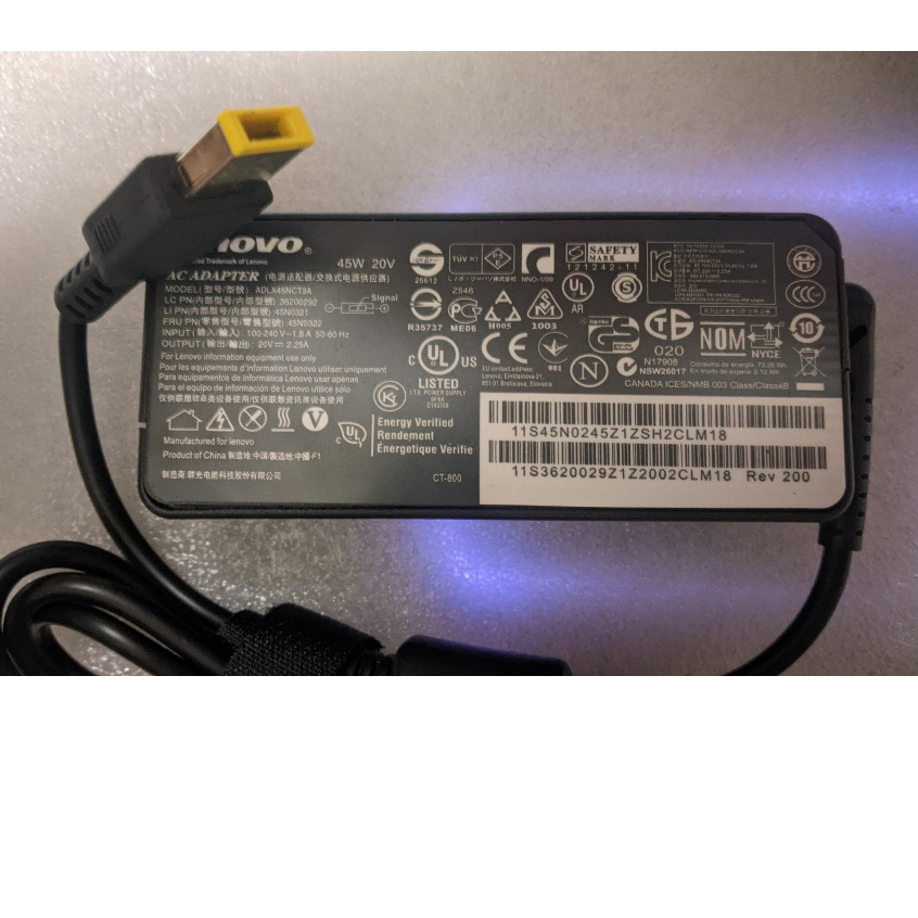 อะแดปเตอร์ชาร์จ 20V 2.25A G40-45 Z50-70 Z40-75 45W ดั้งเดิม