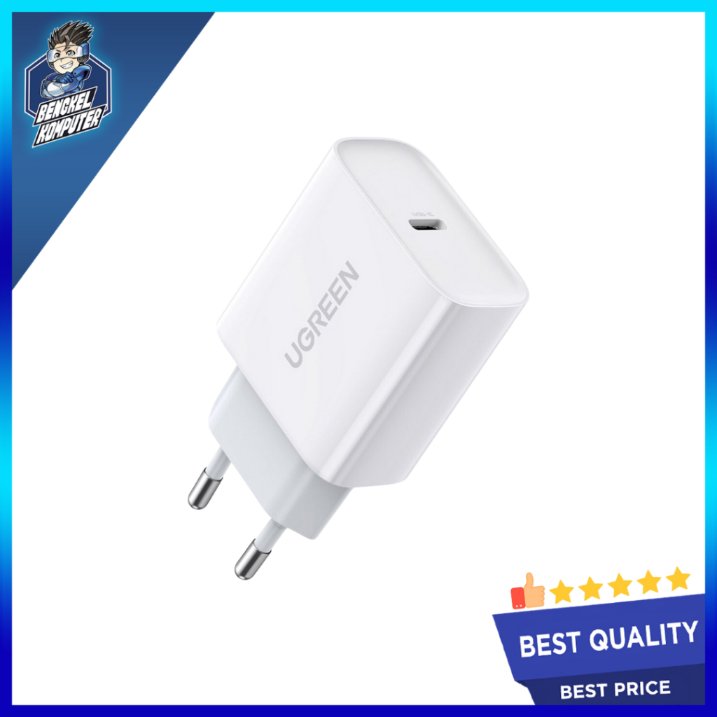 UGREEN ADAPTER CHARGER 20WPD FAST CHARGER สีขาว