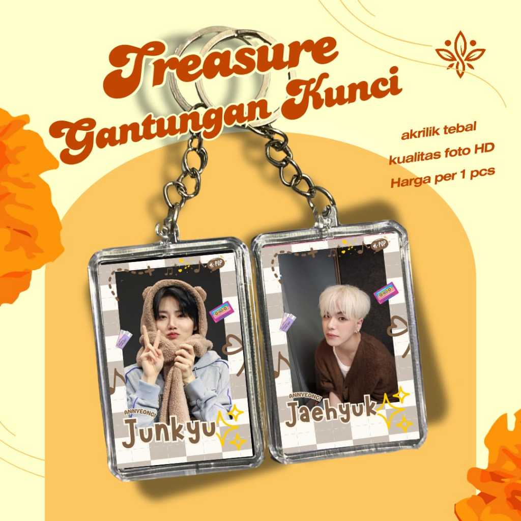 GANTUNGAN SAYGIFT - [ TREASURE ] K POP KEYCHAIN ACRYLIC KEYRING ACRYLIC KEYCHAIN FREEBIES TREASURE M