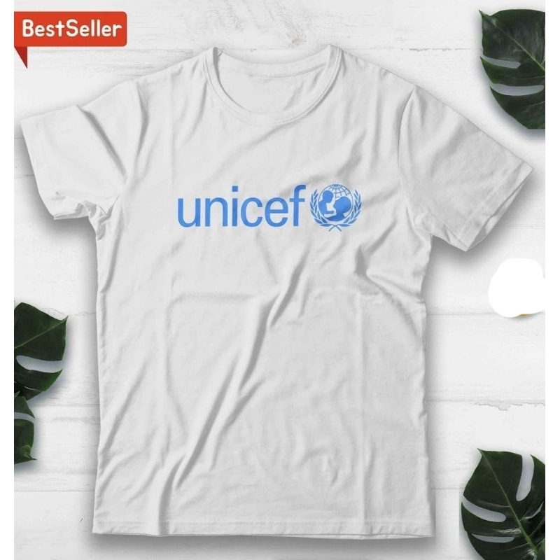 เสื้อยืดผู้ใหญ่ Unicef/เสื้อ Distro Unef พรีเมี่ยม