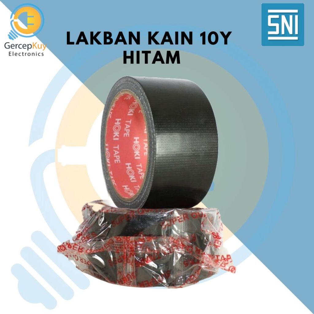 เทปผ้า "888" UK.48mmx10Y สีดํา