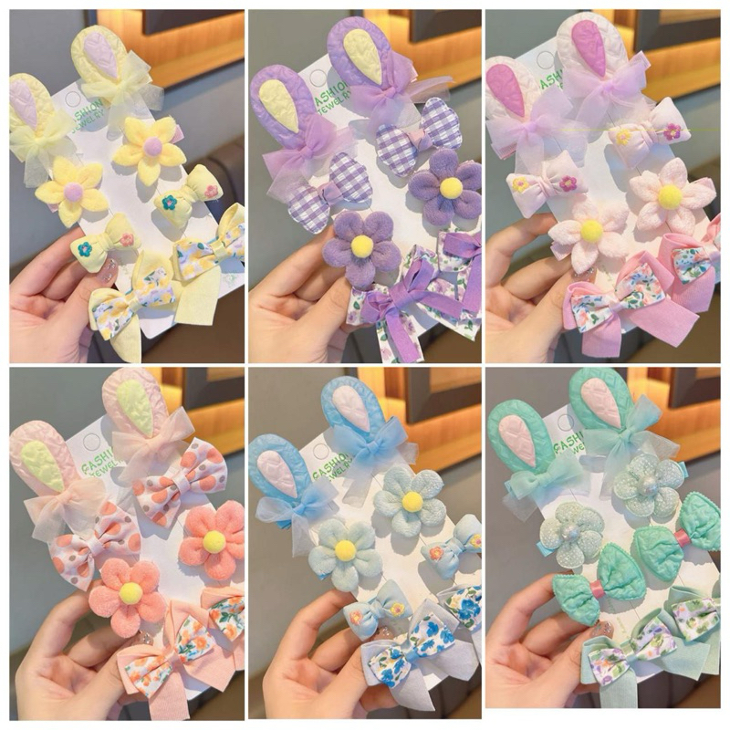 RIBBON คลิปชุดผ้าคลิปริบบิ้น 10 ชิ้น