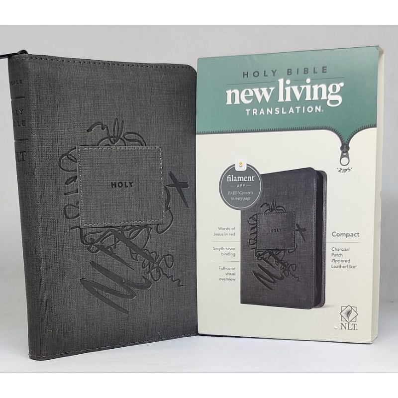 HOLY BIBLE NLT ZIPPERED