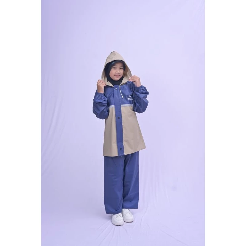 ยูนิโซ เด็กเสื้อกันฝนรวมกันแจ็คเก็ตกางเกงชุด thumbnail 6