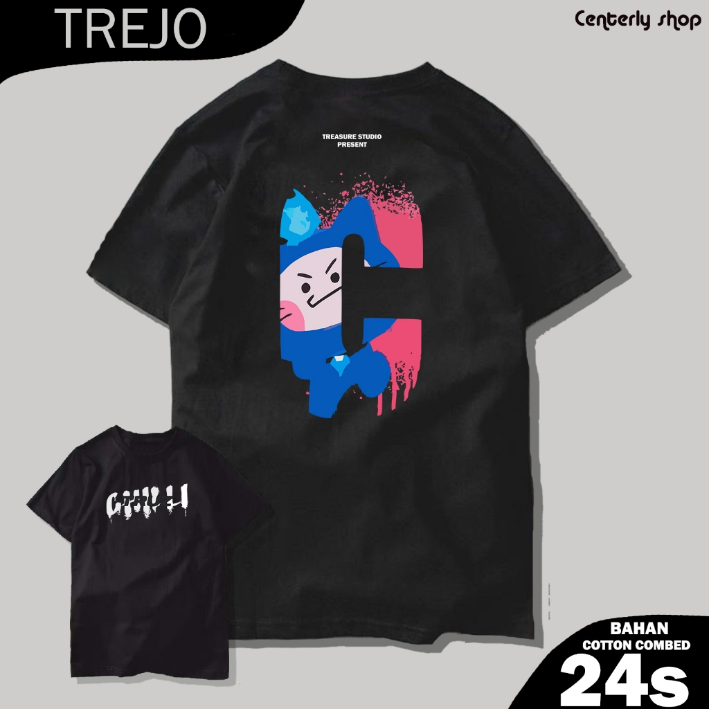 Treasure Hyunsuk Truz chili Semi oversize เสื้อยืด Unisex