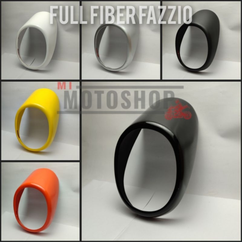 Fazzio Headlamp Cover, Fazzio Full Fiber Visor รุ่น Vespa